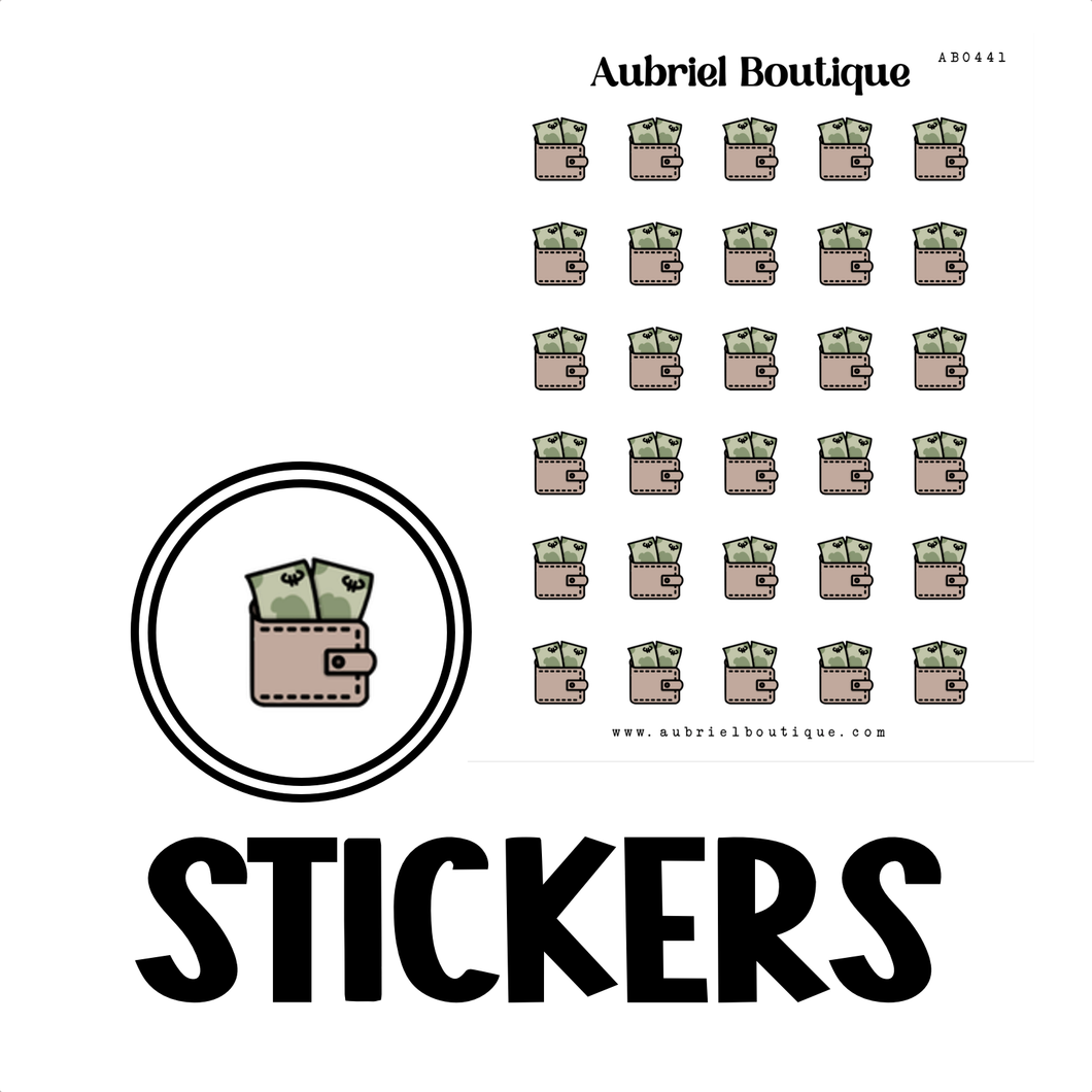 MONEY, planner stickers — AB0441