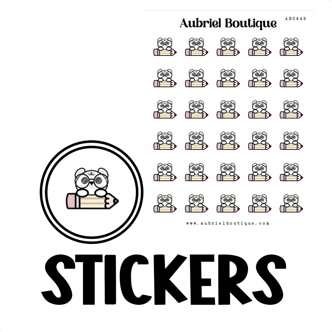 PENCIL, planner stickers — AB0442