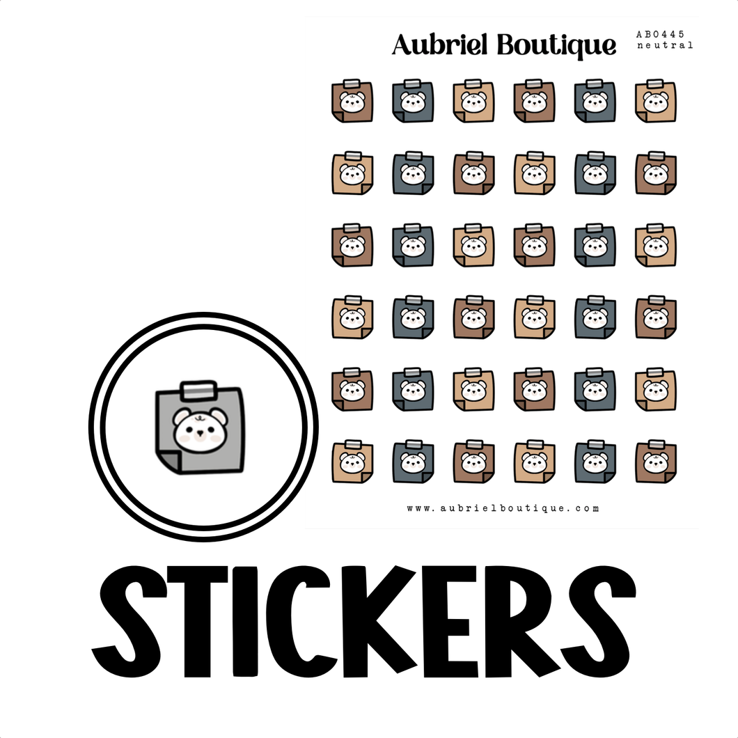 NOTES, planner stickers — AB0445