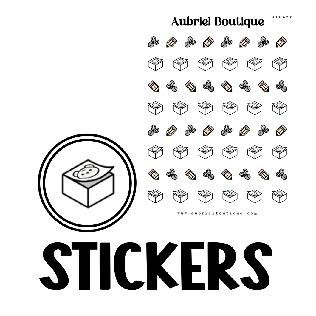 STATIONERY, planner stickers — AB0452