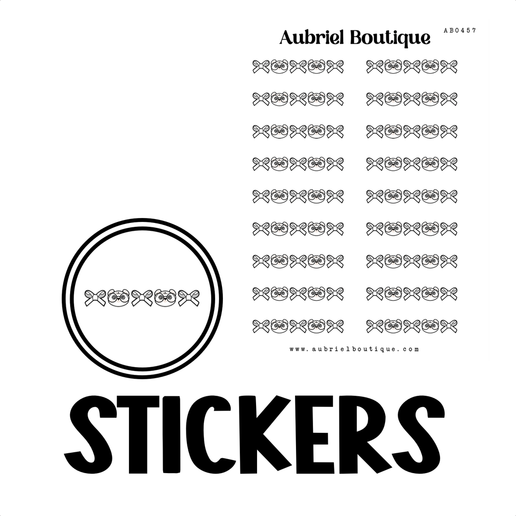 BANNER BOW, planner stickers — AB0457