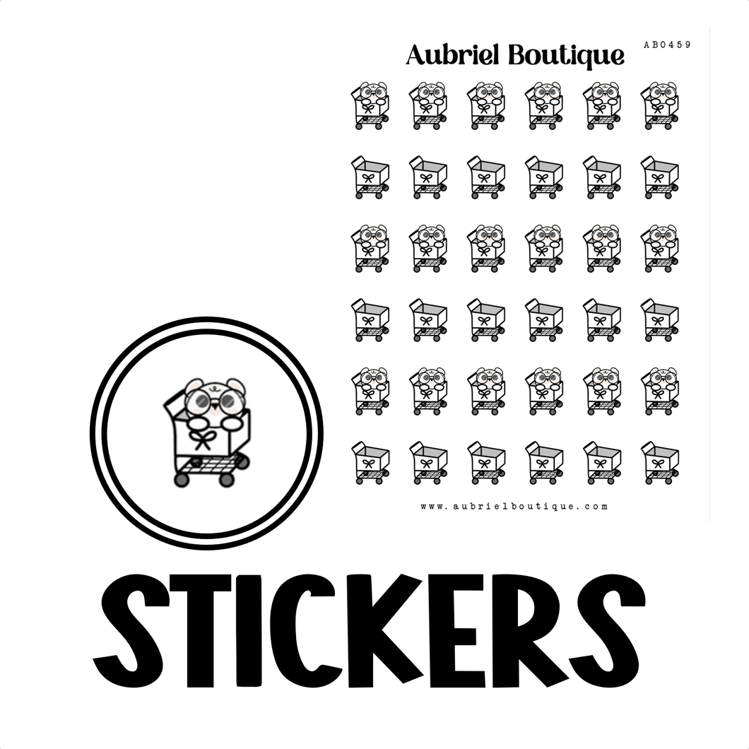 GROCERIES, planner stickers — AB0459