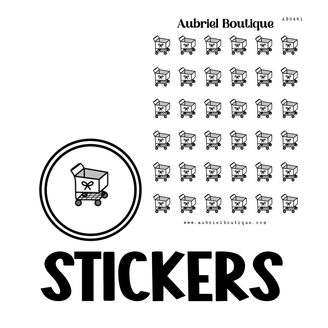 GROCERIES, planner stickers — AB0461