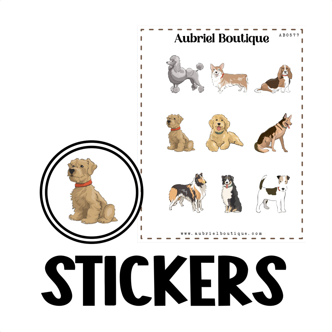 DOG, planner stickers — AB0577