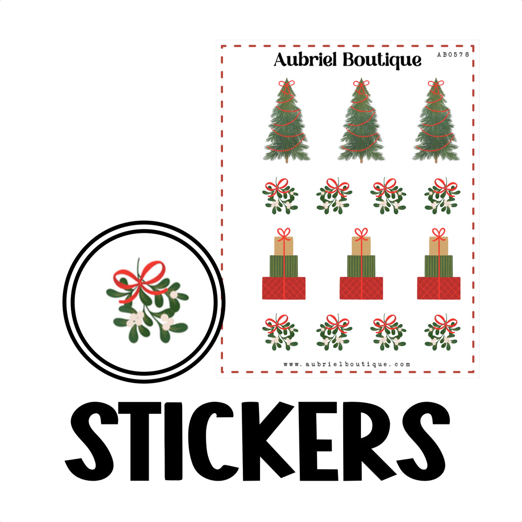 XMAS, planner stickers — AB0578