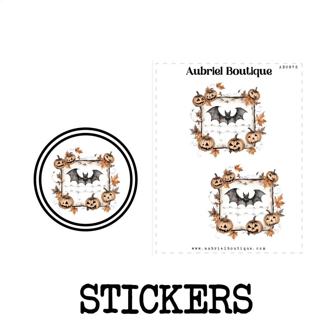 HALLOWEEN, planner stickers — AB0872