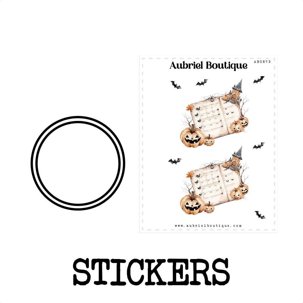 HALLOWEEN, planner stickers — AB0873