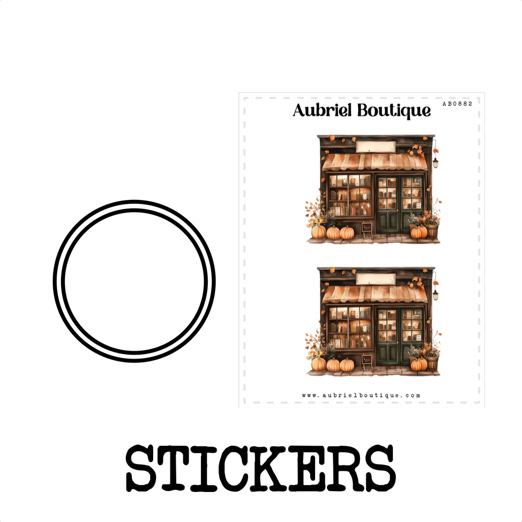 LIBRARY, planner stickers — AB0882