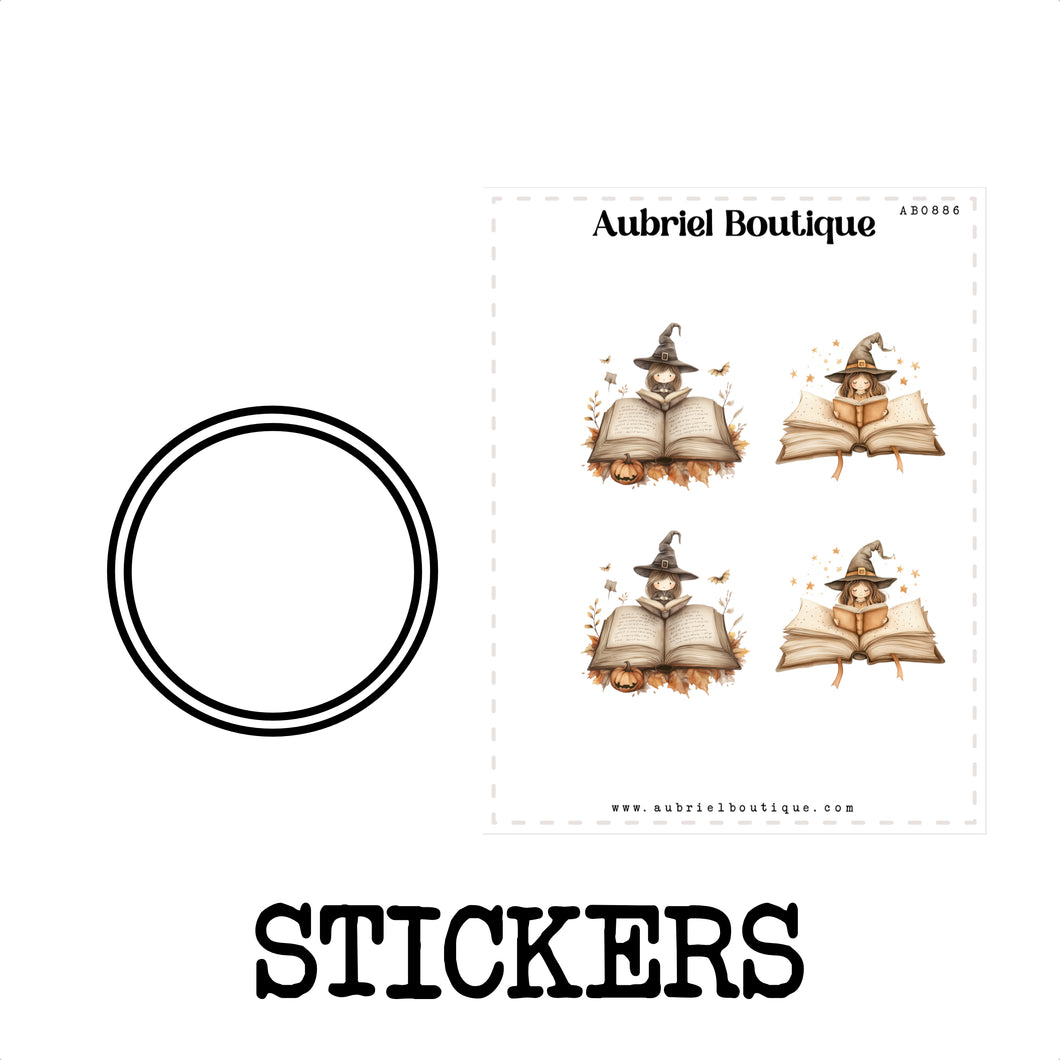BOOKS, planner stickers — AB0886