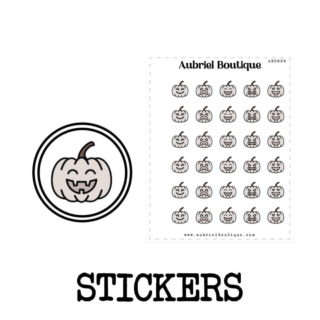EMOTI PUMPKIN, planner stickers — AB0899