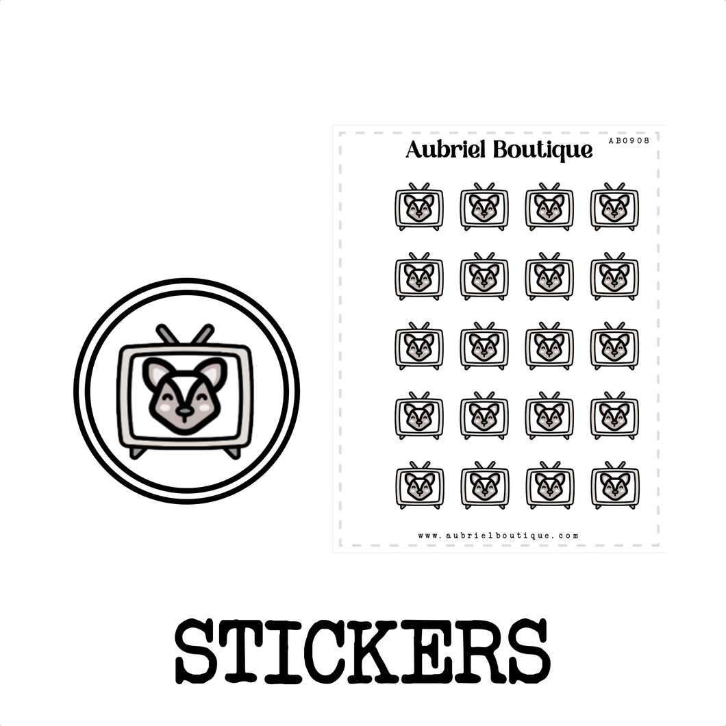 TV, planner stickers — AB0908
