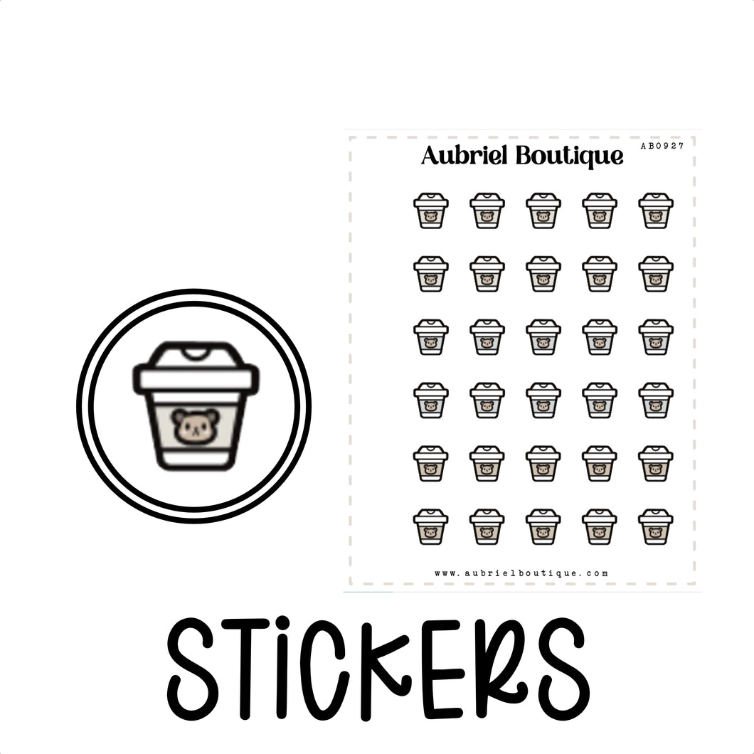 COFFEE, planner stickers — AB0927