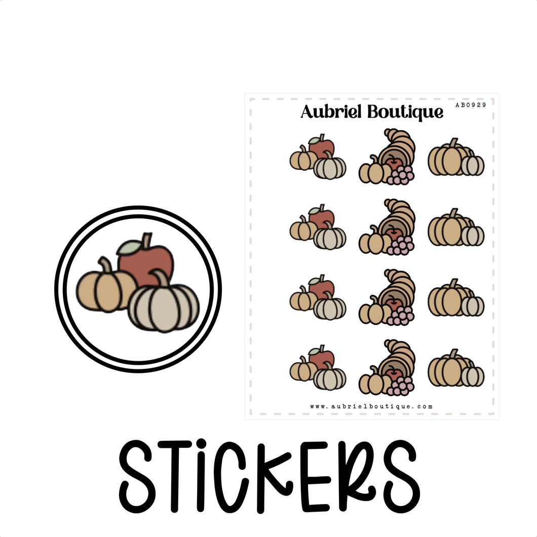 AUTUMN, planner stickers — AB0929