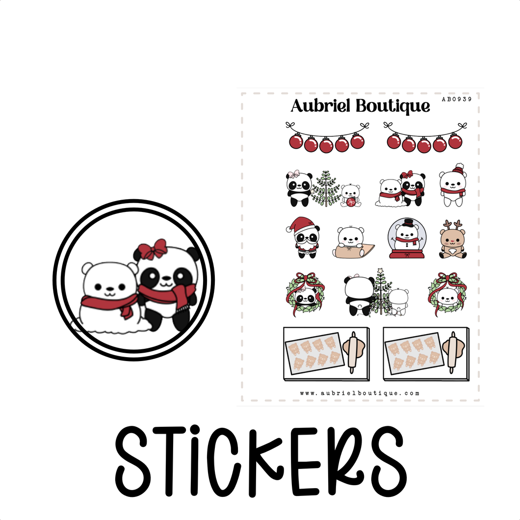 XMAS VIBES, planner stickers — AB0939