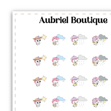 Load image into Gallery viewer, UNICORN WEATHER planner stickers — AB1013
