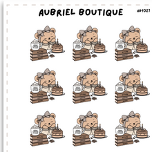 Load image into Gallery viewer, AUTUMN COFFEE and BOOKS, planner stickers — AB1027
