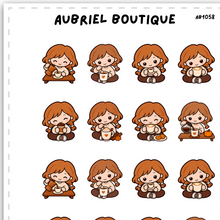 Load image into Gallery viewer, BECKY AUTUMN COFFEE, planner stickers — AB1058
