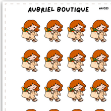 Load image into Gallery viewer, BECKY GROCERY SHOPPING, planner stickers — AB1083

