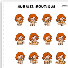 Load image into Gallery viewer, BECKY LOVES FOOD, planner stickers — AB1105

