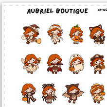 Load image into Gallery viewer, BECKY HALLOWEEN VIBES, planner stickers — AB1120
