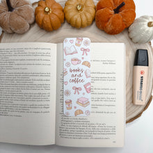 Load image into Gallery viewer, BOOKMARK - books and coffee
