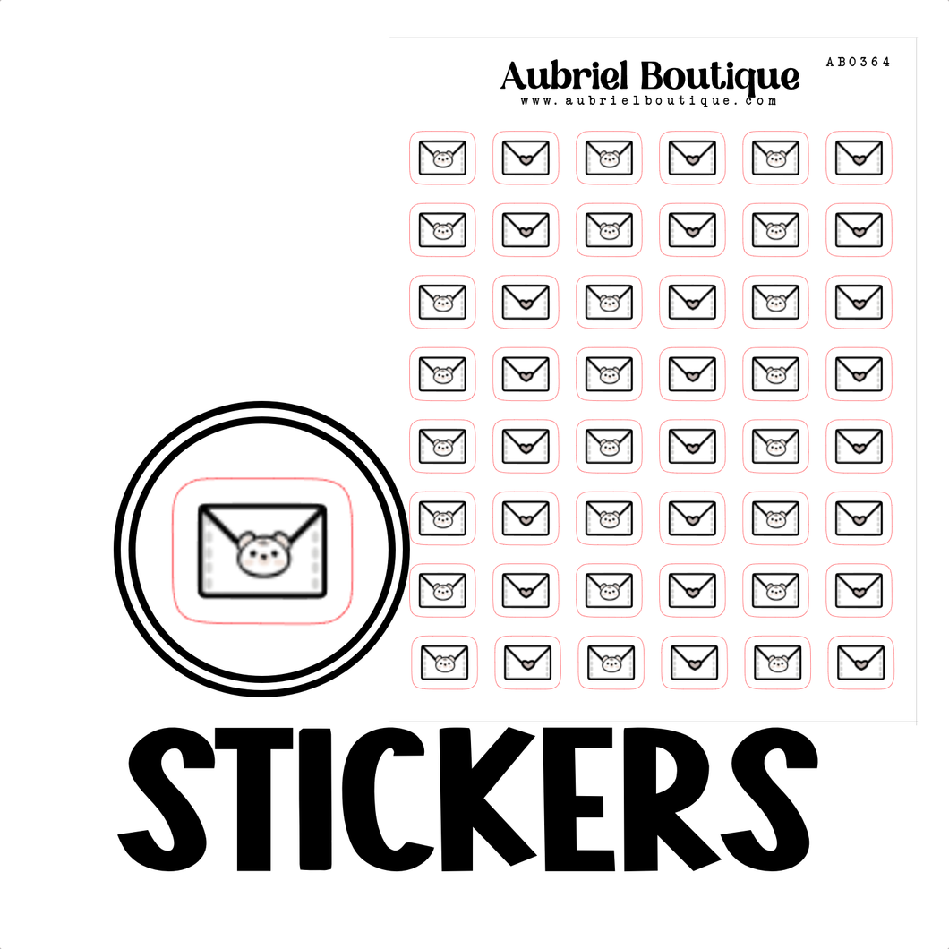 HAPPY MAIL, planner stickers — AB0364