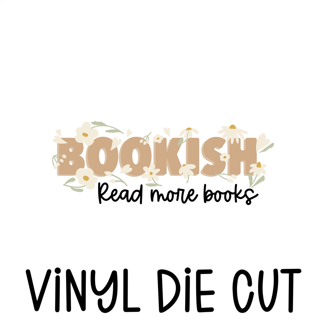 BOOKISH, vinyl die cut