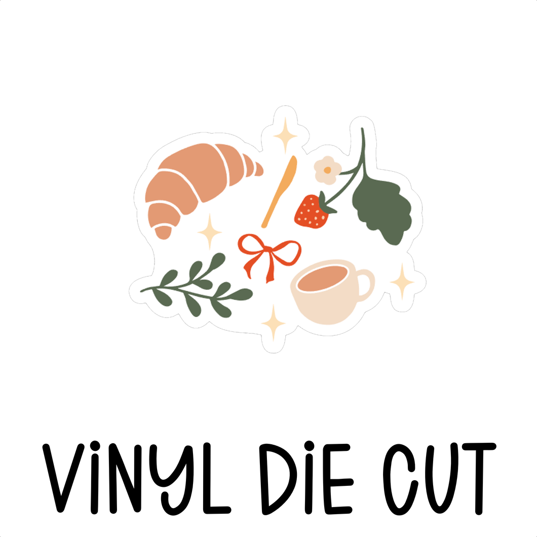 BREAKFAST, vinyl die cut