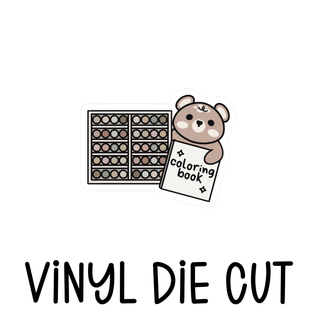 COLORING BOOK, vinyl die cut