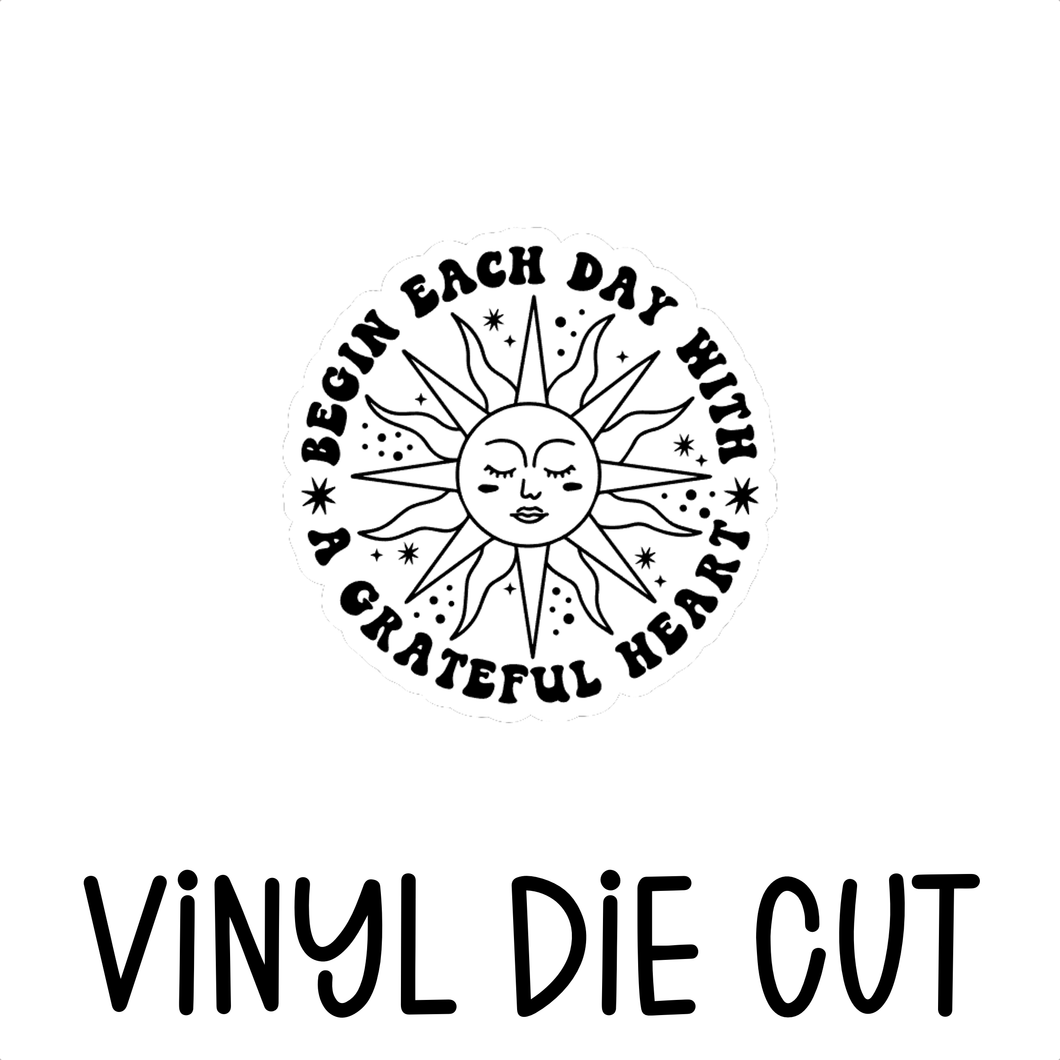EACH DAY, vinyl die cut