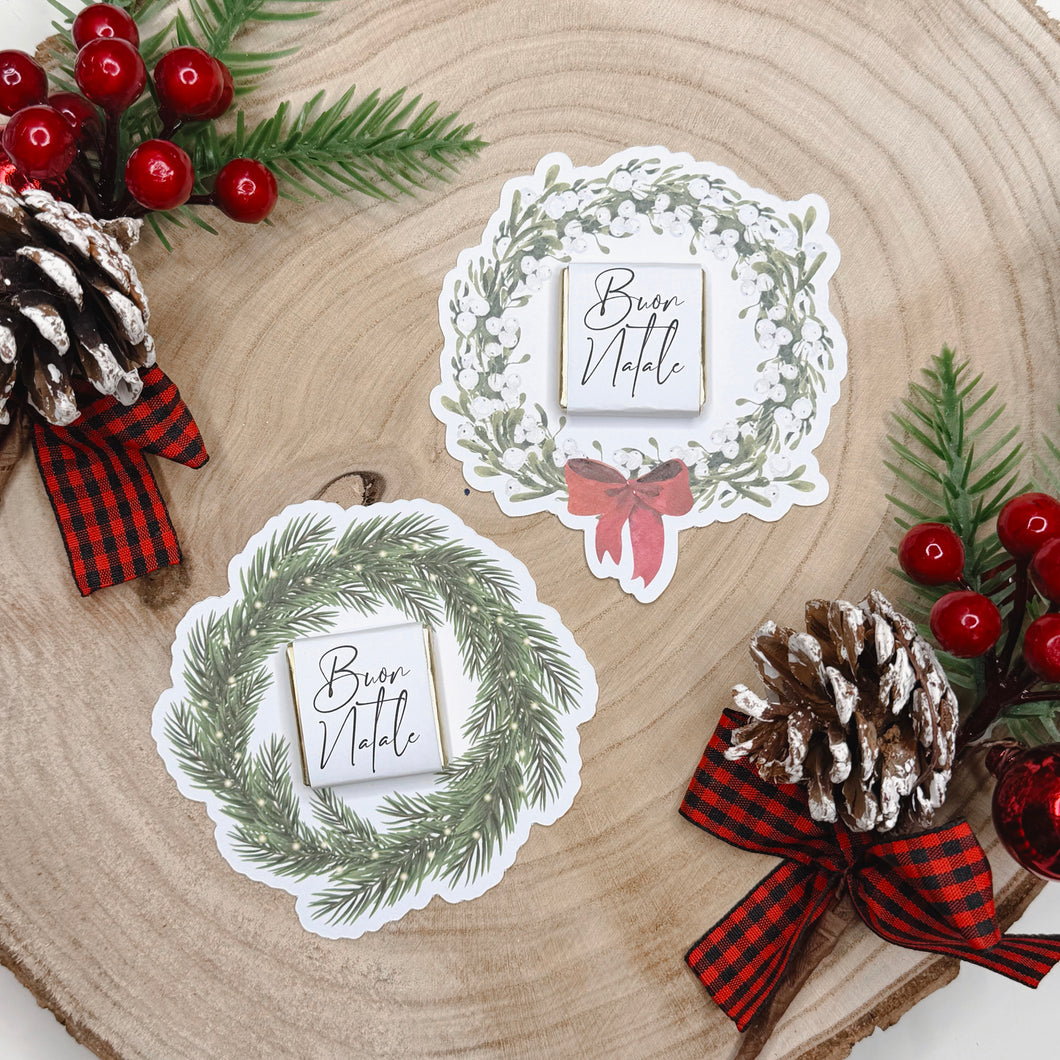 SEGNAPOSTO GHIRLANDA con CIOCCOLATINO