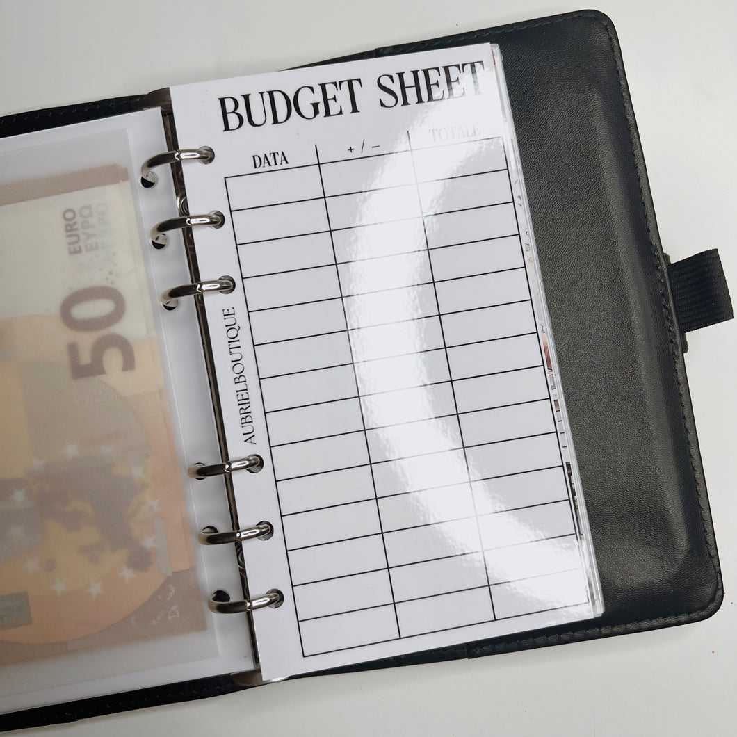 BUDGET SHEET