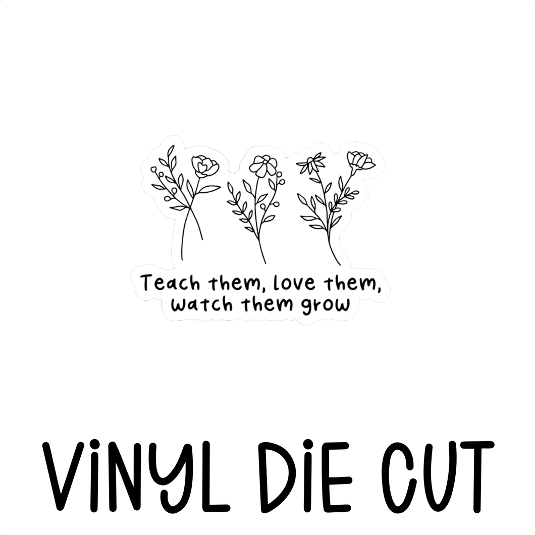 FLOWERS, vinyl die cut