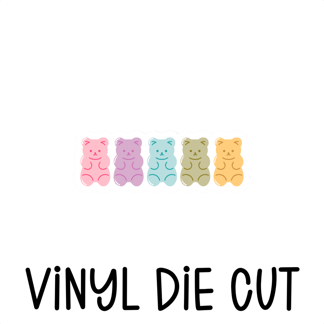 GUMMY BEAR, vinyl die cut