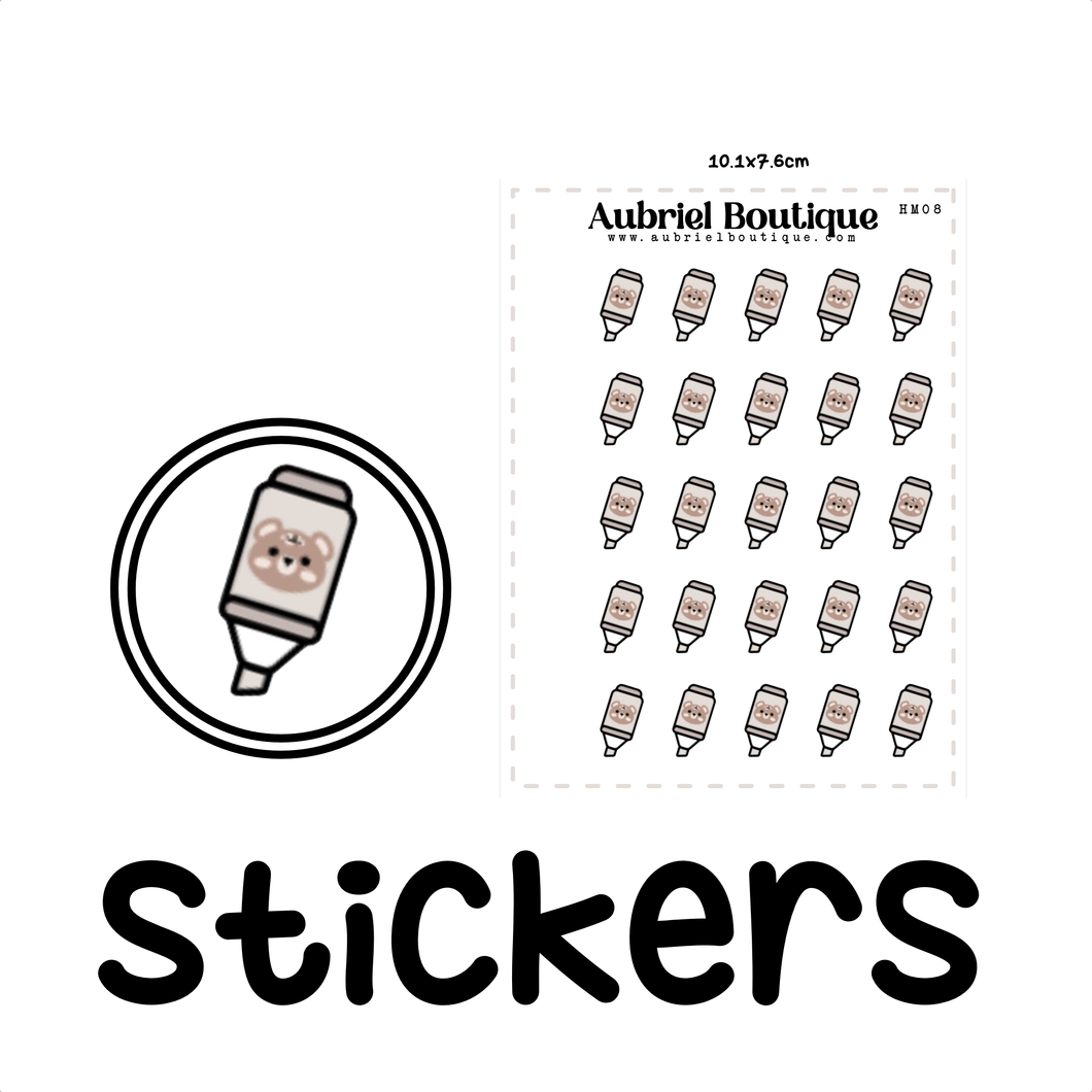HIGHLIGHTER, planner stickers — HM08