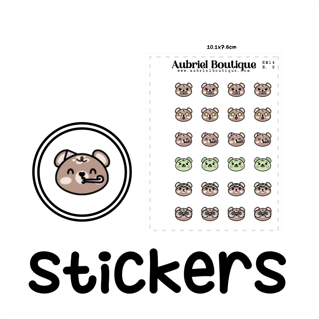 EMOTI 2, planner stickers — HM14