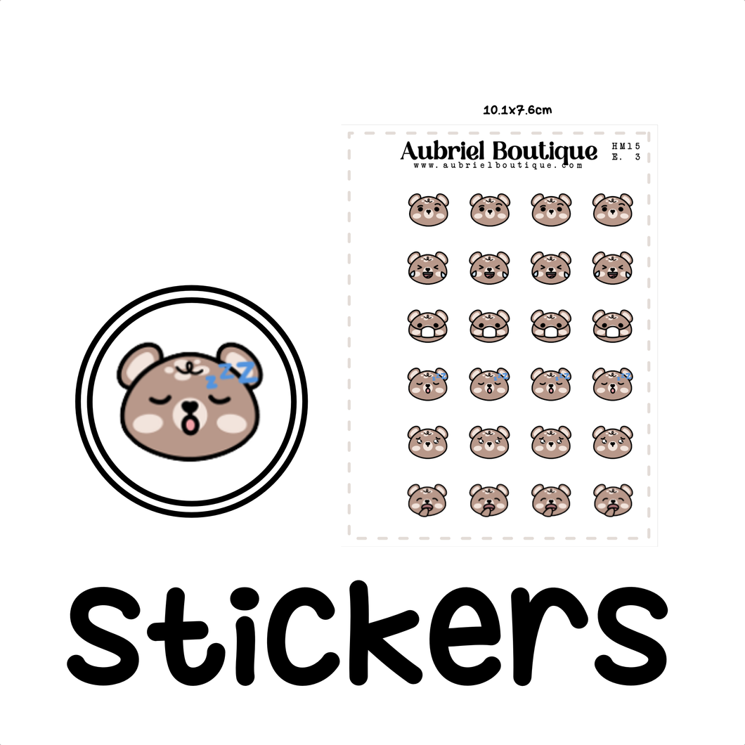 EMOTI 3, planner stickers — HM15