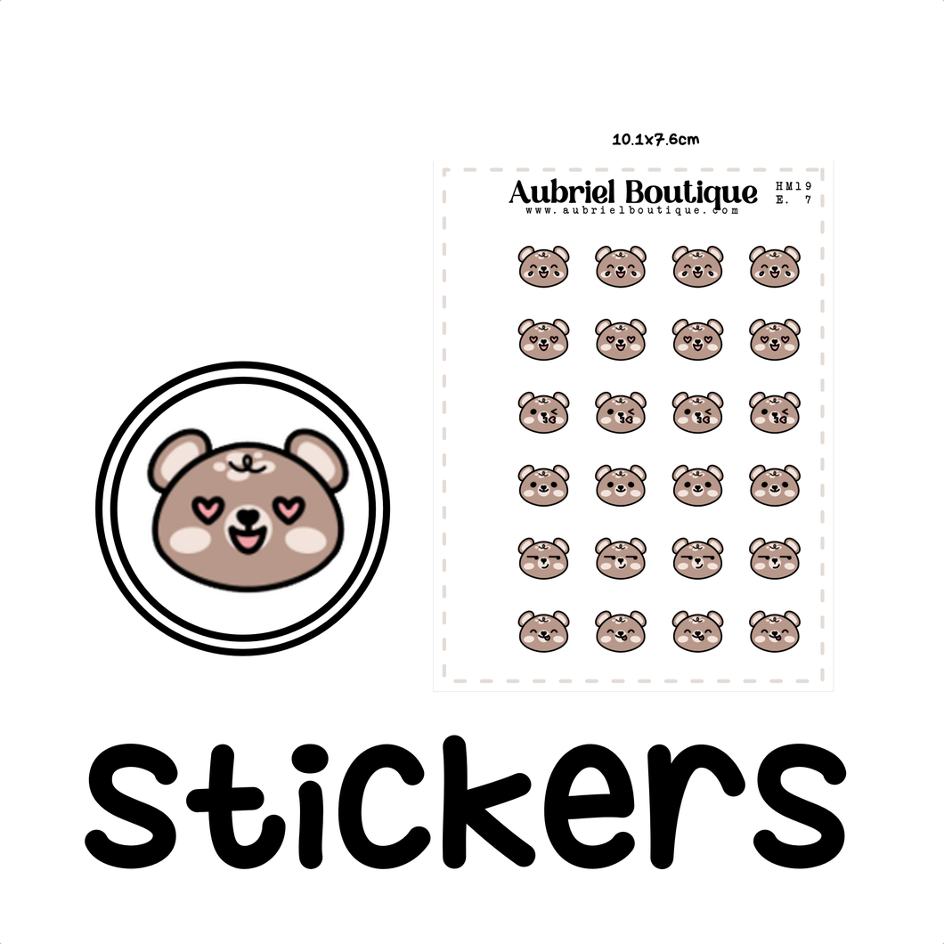 EMOTI 7, planner stickers — HM19