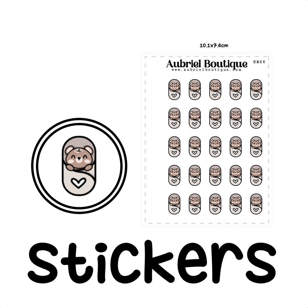 BABY, planner stickers — HM26