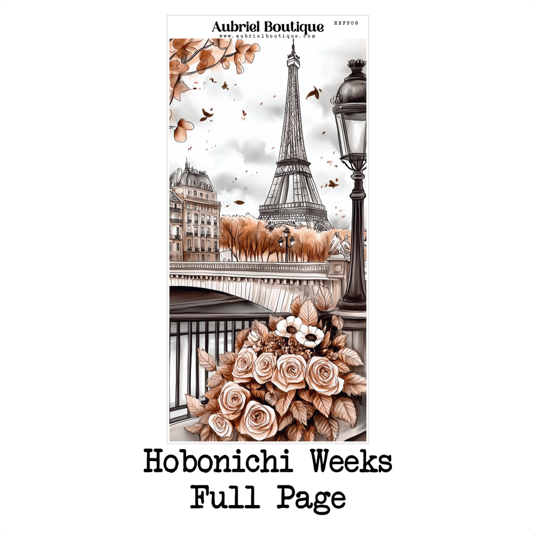 FALL IN LOVE - hobonichi weeks full page - HWFP08