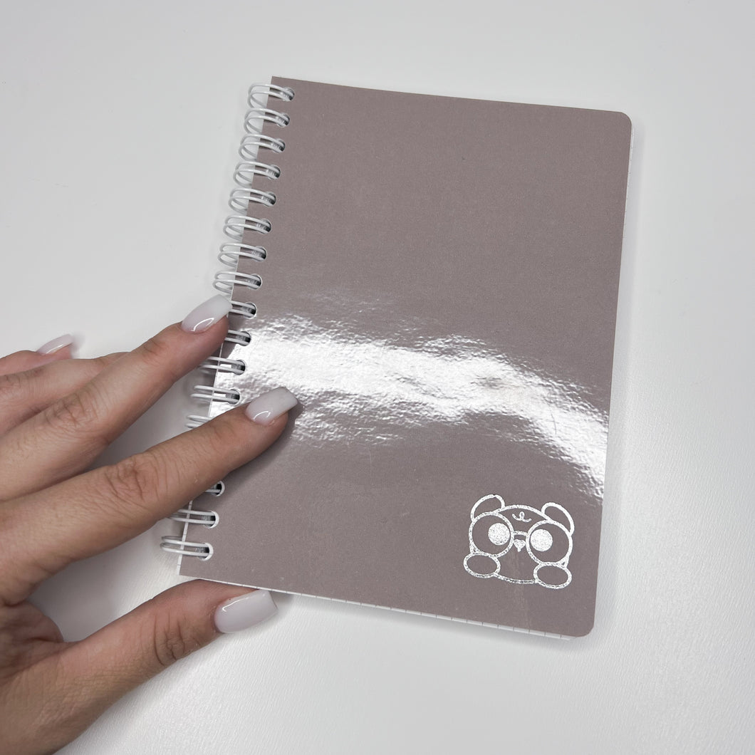 A6 Notebook - BABY BEAR silver foil