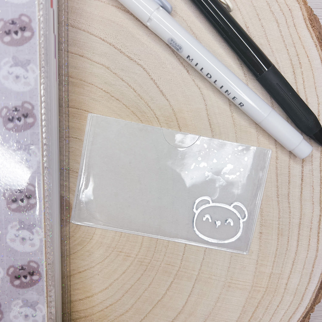 BABY BEAR - CLEAR ADHESIVE STICKY POCKET