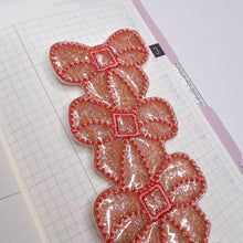 Carica l&#39;immagine nel visualizzatore di Gallery, BOW EMBROIDERY BOOKMARK - orange
