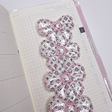 Load image into Gallery viewer, BOW EMBROIDERY BOOKMARK - pink
