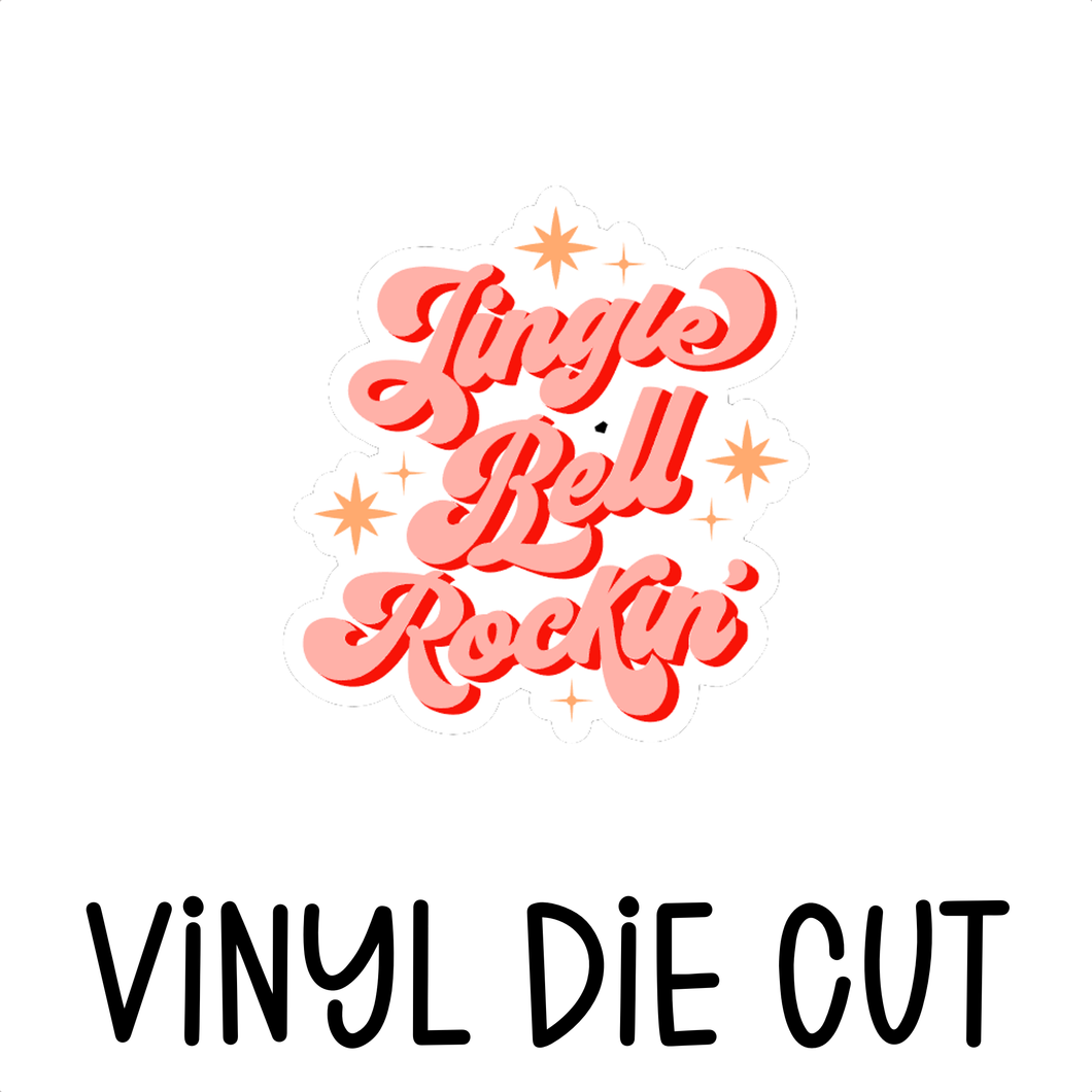 JINGLE BELL ROCKIN, vinyl die cut