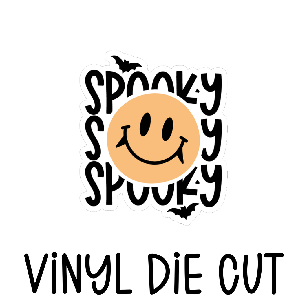 SPOOKY, vinyl die cut