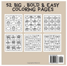Carica l&#39;immagine nel visualizzatore di Gallery, CUTE PATTERNS: coloring book for adults and kids, bold &amp; easy
