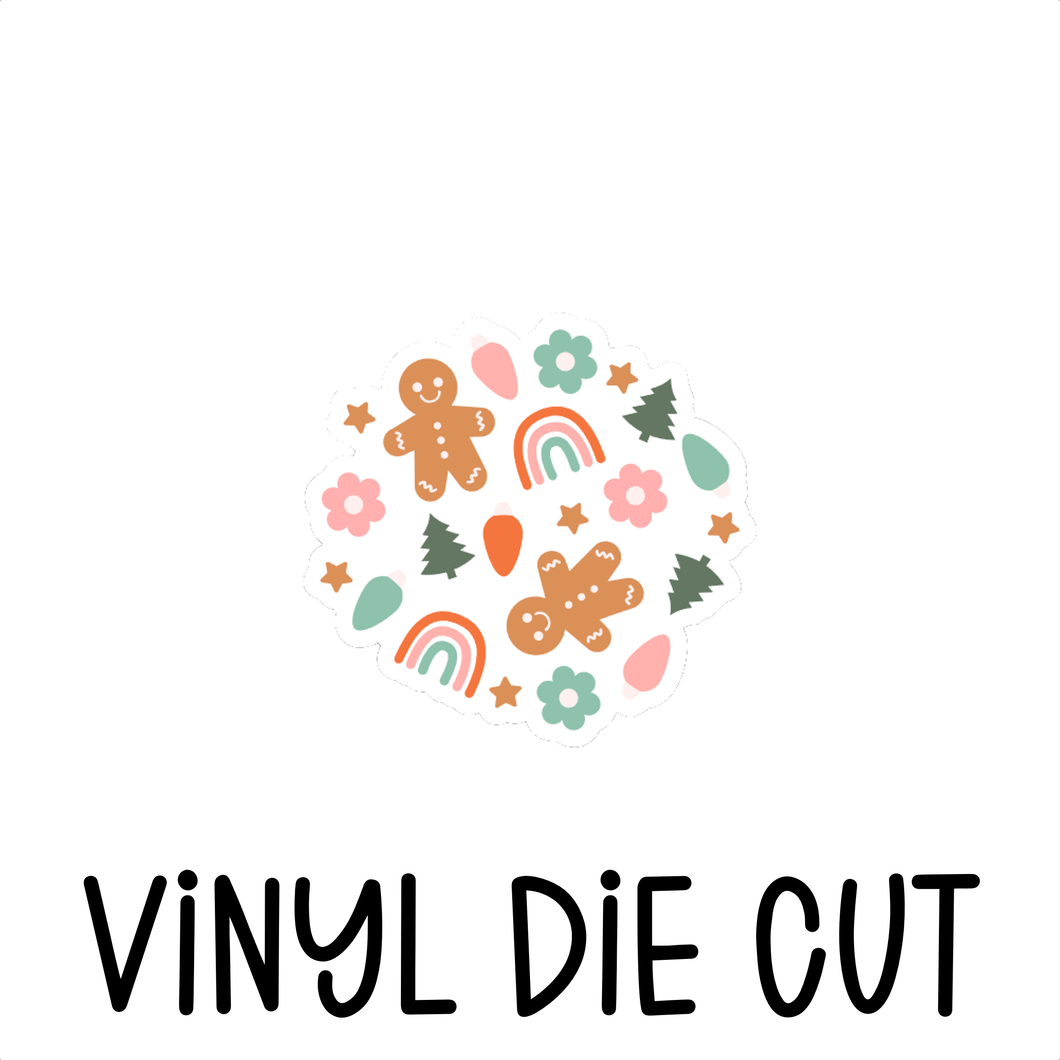 XMAS, vinyl die cut