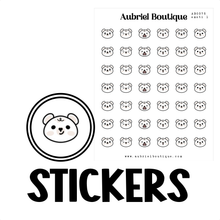 Carica l&#39;immagine nel visualizzatore di Gallery, BABY BEAR - EMOTI 1, planner stickers — AB0375
