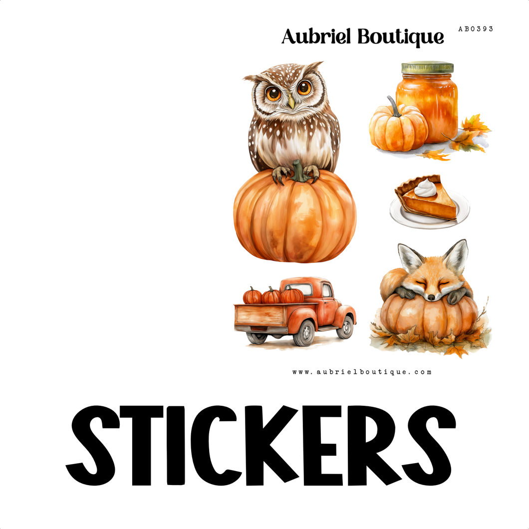 FALL DECO, planner stickers — AB0393